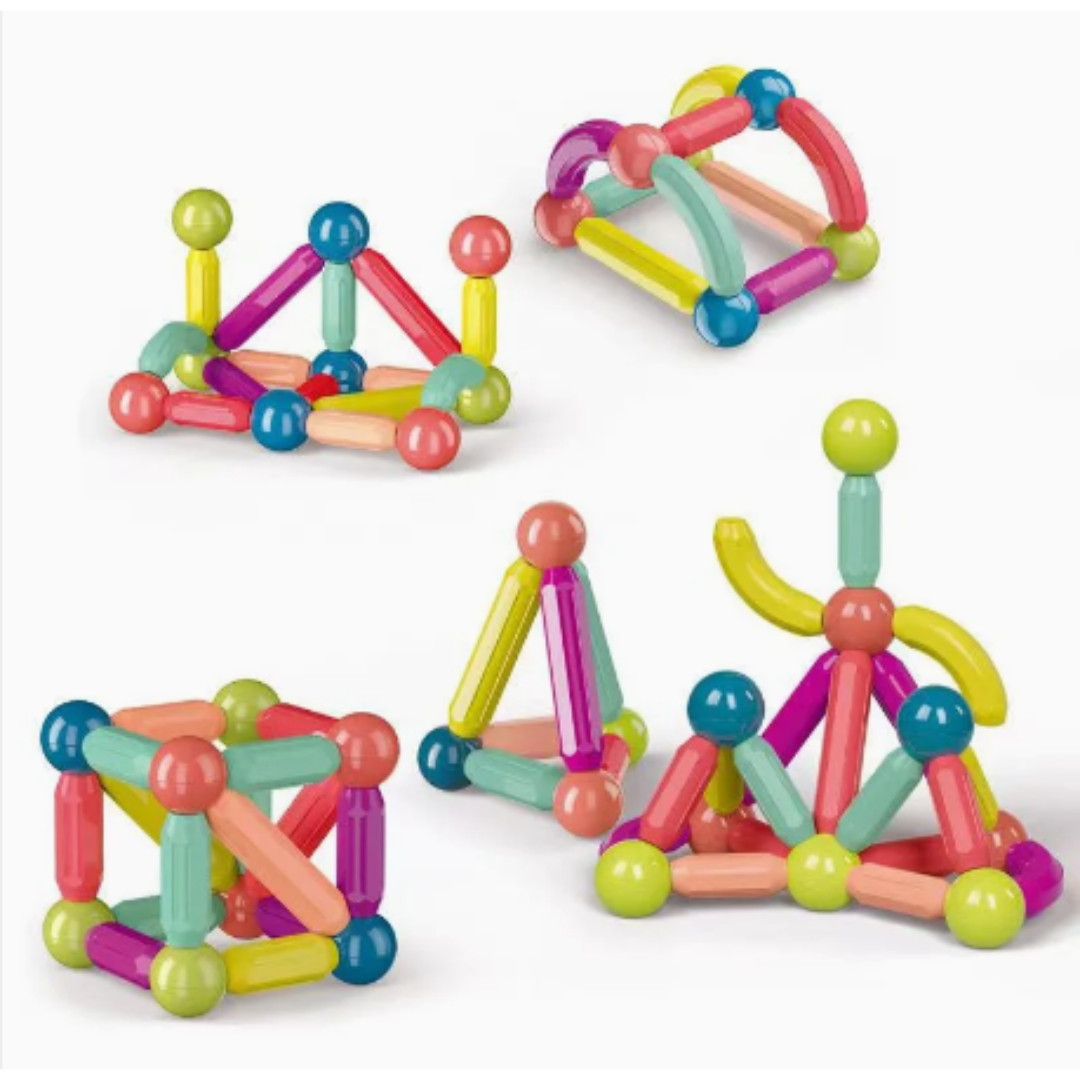 Juego Bolas-Varillas Magnéticas 42 Pcs